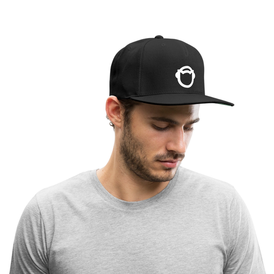 Snapback Baseball Cap - black