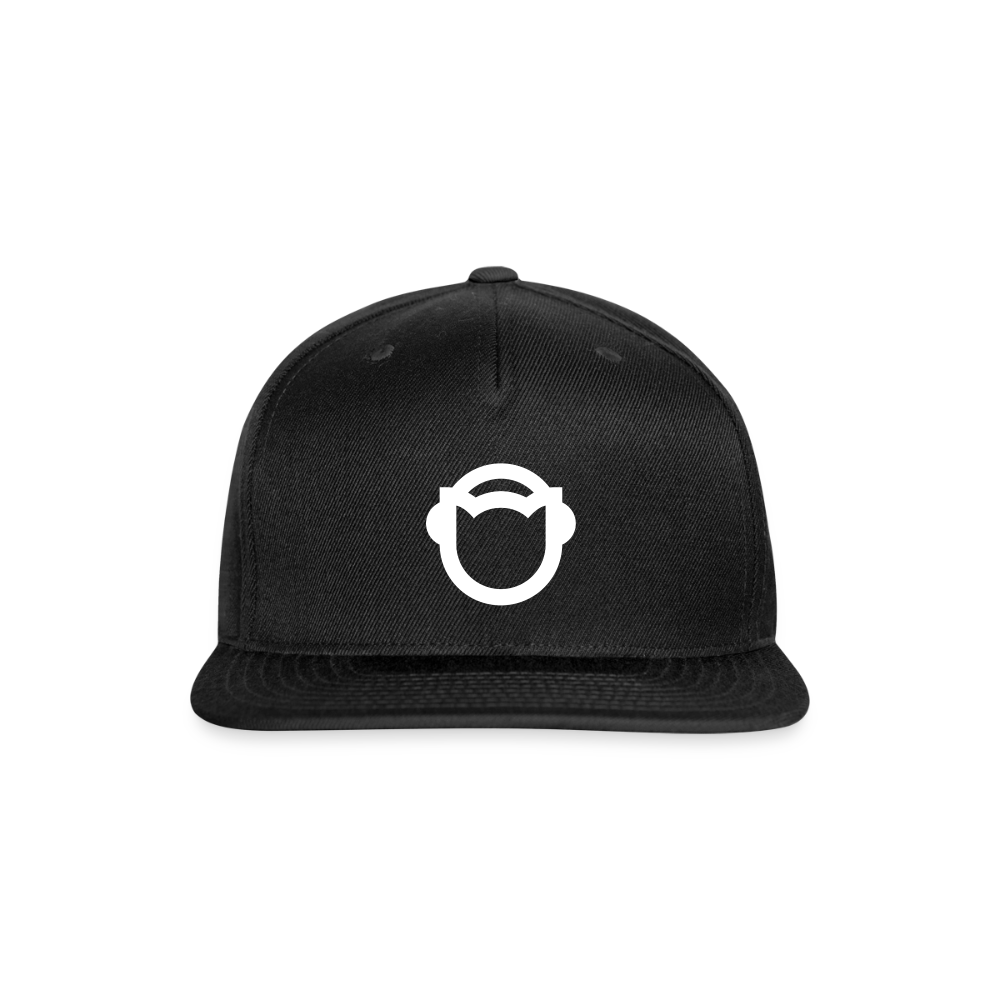 Snapback Baseball Cap - black